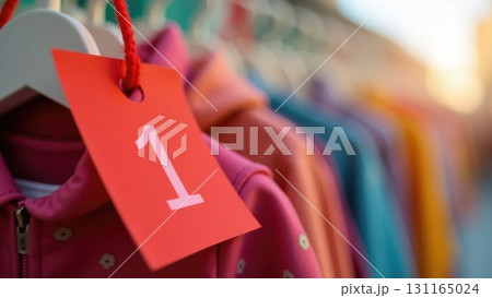 Colorful Plastic Coat Tag on Hanger, Fun Back-to-School Theme Colorful Plastic Coat Tag on Hanger, Fun Back-to-School Theme 131165024
