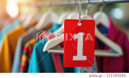Colorful Plastic Coat Tag on Hanger, Fun Back-to-School Theme Colorful Plastic Coat Tag on Hanger, Fun Back-to-School Theme 131165026