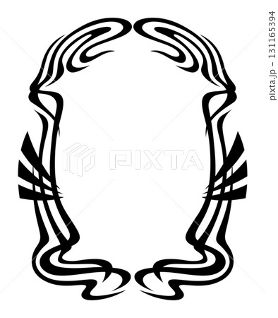 Frame in art nouveau style. Decorative geometric element. Frame in art nouveau style. Decorative geometric element. 131165394