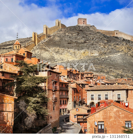 Albarracin - medieval terracotte village in Aragon, Spain, Unesco site Albarracin - medieval terracotte village in Aragon, Spain, Unesco site 131168551