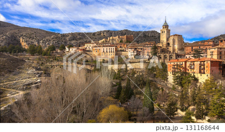 unique Albarracin -terracote town of Spain, Aragon unique Albarracin -terracote town of Spain, Aragon 131168644