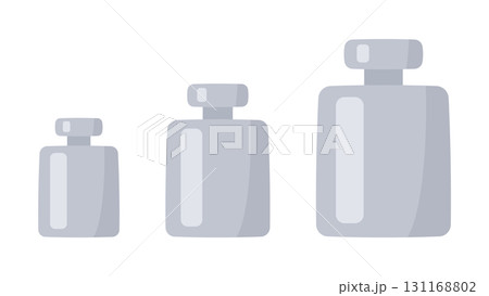 分銅が並んでいるイラスト素材 131168802