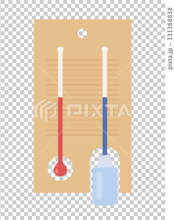 濕球濕度計的插圖材料 濕球濕度計的插圖材料 131168838