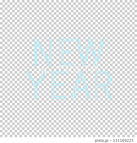 New year text isolated on transparent background, concept for celebrations 131169225