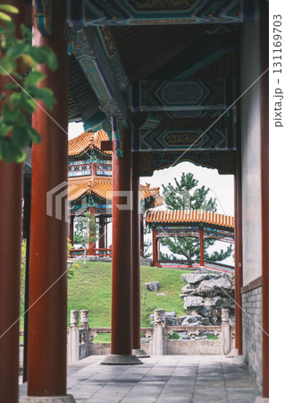 [中国庭園 燕趙園]中国の歴史的な建物 131169703