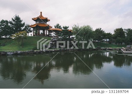 [中国庭園 燕趙園]中国の歴史的な建物 131169704