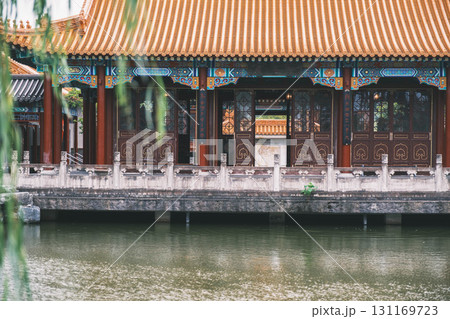 [中国庭園 燕趙園]中国の歴史的な建物 131169723