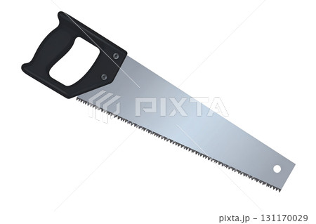 A wood cutting saw isolated A wood cutting saw isolated 131170029