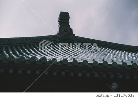 [中国庭園 燕趙園]中国の建物の屋根 131170038