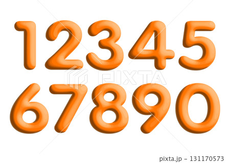 Set of colorful numbers. Vector illustration. Template elements for greeting card, web design. Mathematics educational children game Set of colorful numbers. Vector illustration. Template elements for greeting card, web design. Mathematics educational children game 131170573