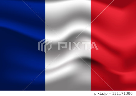 Flag of France. French national symbol in official colors. Template icon. Abstract vector background 131171390