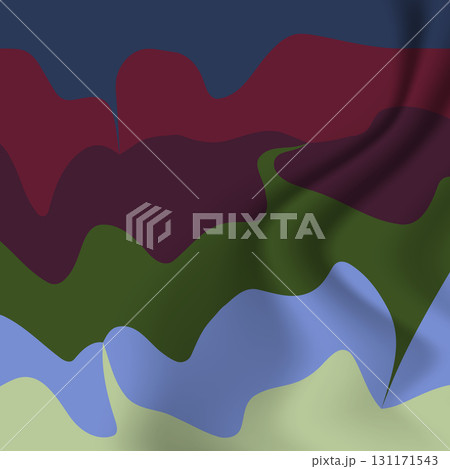 Fluid art. Modern artwork background. Mixture of acrylic paints. Abstract liquid painting marble texture, colorful gradient waves. Vector design for banner, flyer, business card, cover, invitation 131171543