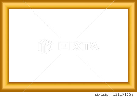 Squared golden vintage textured wooden frame for your design. Vintage cover. Place for text. Vintage antique gold beautiful frames for paintings or photographs. Template vector illustration 131171555