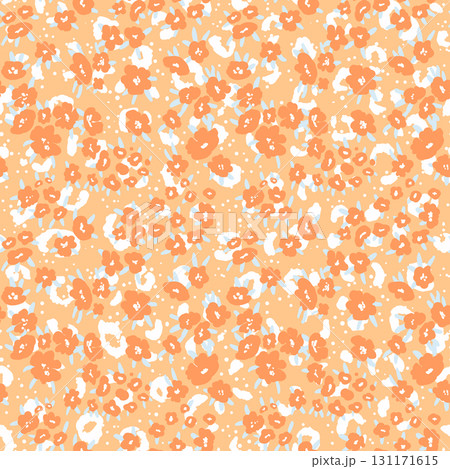 Abstract modern leopard seamless pattern. Animals trendy background. Color decorative vector stock illustration for print, card, postcard, fabric, textile. Modern ornament of stylized skin 131171615