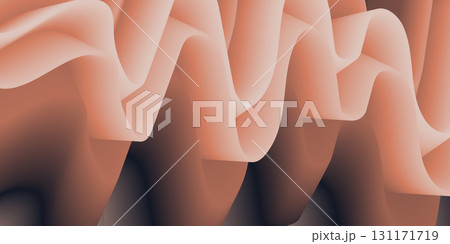 Color 3d texture waves curve backround. Abstract vector pattern with copy space. Liquid wave texture, smooth drapery wallpaper. Wavy design for banner, card, postcard, backdrop Color 3d texture waves curve backround. Abstract vector pattern with copy space. Liquid wave texture, smooth drapery wallpaper. Wavy design for banner, card, postcard, backdrop 131171719