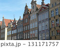Old town square buildings lit by the sun Gdansk, Poland 131171757