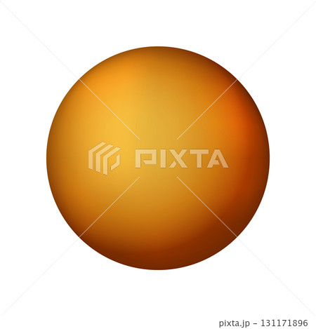 Glass orange ball or precious pearl. Glossy realistic ball, 3D abstract vector illustration highlighted on a white background. Big metal bubble with shadow Glass orange ball or precious pearl. Glossy realistic ball, 3D abstract vector illustration highlighted on a white background. Big metal bubble with shadow 131171896