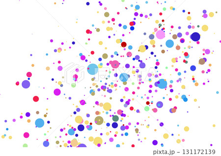 Light multicolor background, colorful vector texture with circles. Splash effect banner. Glitter silver dot abstract illustration with blurred drops of rain. Pattern for web page, banner,poster, card 131172139
