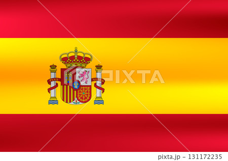 Flag of Spain. National symbol in official colors. Template icon. Abstract vector background Flag of Spain. National symbol in official colors. Template icon. Abstract vector background 131172235