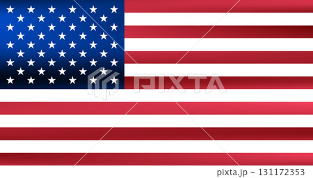 Flag of USA, The United States of America. American national symbol in official colors. Template icon. Abstract vector background Flag of USA, The United States of America. American national symbol in official colors. Template icon. Abstract vector background 131172353