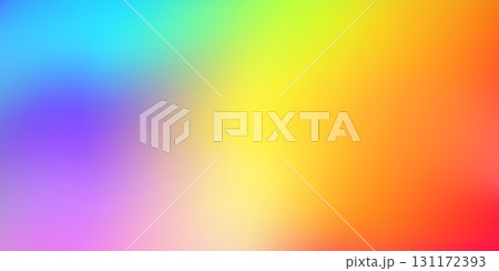 Trendy abstract rainbow blurred background. Smooth watercolor vector illustration for web, template, posters, card, banner. Pastel colors gradient mesh pattern 131172393