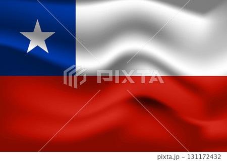 Flag of Chile. Chilean national symbol in official colors. Template icon. Abstract vector background 131172432