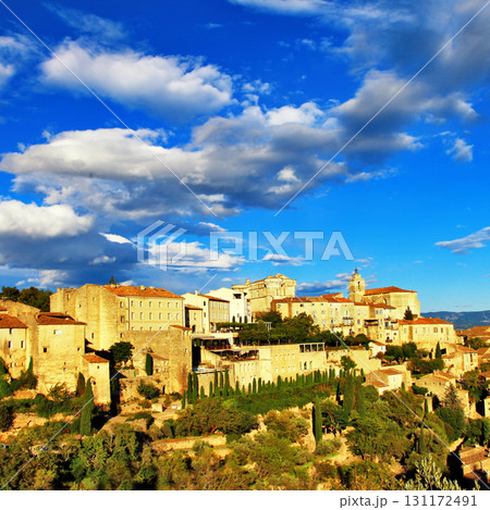 medieval Gordes on sunset , Provence. France 131172491