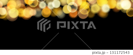 Abstract color shining bokeh isolated on transparent background. Lights and sparks glitter glowing effect. Lens flare Christmas or New Year holiday card 131172543