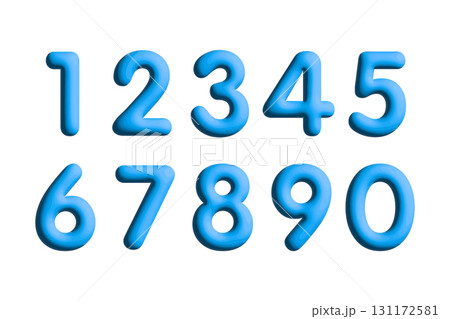 Set of colorful numbers. Vector illustration. Template elements for greeting card, web design. Mathematics educational children game Set of colorful numbers. Vector illustration. Template elements for greeting card, web design. Mathematics educational children game 131172581
