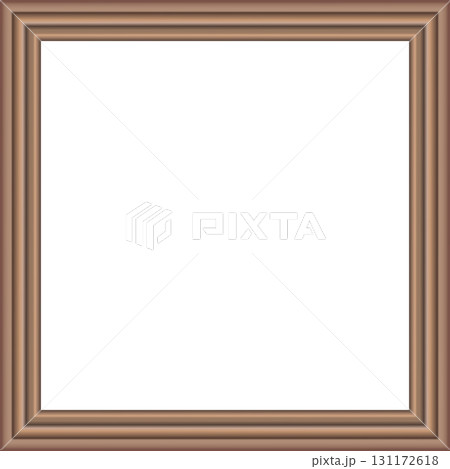Squared golden vintage wooden frame for your design. Vintage cover. Place for text. Vintage antique gold beautiful rectangular frames. Template vector illustration 131172618