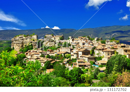Saignon village, Vaucluse region, Provence, France 131172702