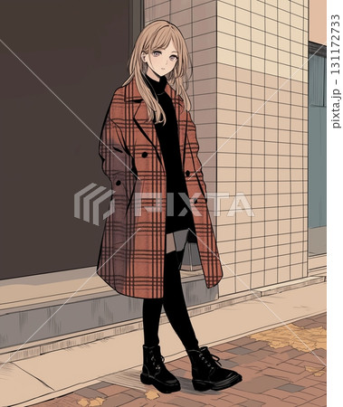 オシャレなファッションの女性・イラスト 131172733
