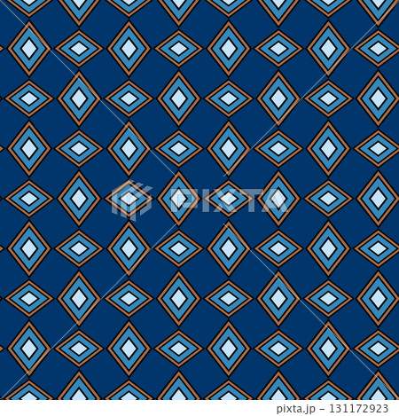 Arabic arabesque seamless pattern with colorful elements. Geometric background. Design greeting card for Ramadan Kareem, Islamic ornamental colorful detail of mosaic. Vector illustration 131172923