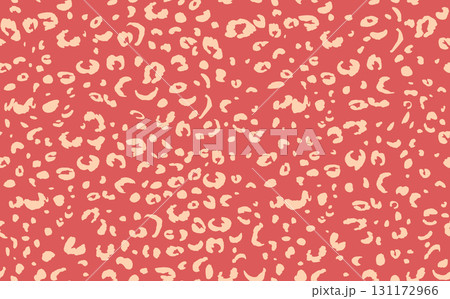 Abstract modern leopard seamless pattern. Animals trendy background. Color decorative vector stock illustration for print, card, postcard, fabric, textile. Modern ornament of stylized skin 131172966