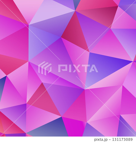 Polygonal rainbow mosaic background. Abstract low poly vector illustration. Triangular pattern, copy space. Template geometric business design with triangle for poster, banner, card, flyer Polygonal rainbow mosaic background. Abstract low poly vector illustration. Triangular pattern, copy space. Template geometric business design with triangle for poster, banner, card, flyer 131173089