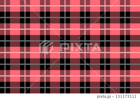 Black and pink Scotland textile seamless pattern. Fabric texture check tartan plaid. Abstract geometric background for cloth, fabric. Monochrome graphic repeating design. Modern squared ornament. Black and pink Scotland textile seamless pattern. Fabric texture check tartan plaid. Abstract geometric background for cloth, fabric. Monochrome graphic repeating design. Modern squared ornament. 131173111