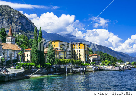 scenic landscapes of Lago di Como - Cadenabbia, Italy 131173816