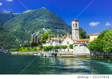 scenery of Lago di Como - Torno, Italy 131173818