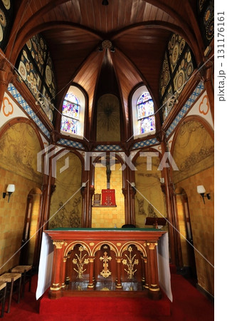 カトリック山田教会の内陣/祭壇(日本 長崎県平戸市) カトリック山田教会の内陣/祭壇(日本 長崎県平戸市) 131176161
