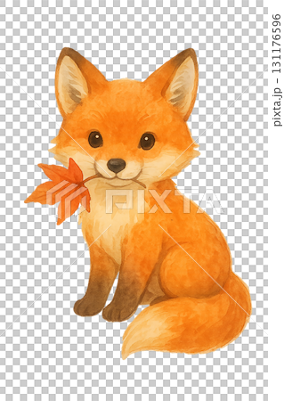 可愛的狐狸抱著秋葉水彩插畫素材秋天的動物人物PNG 可愛的狐狸抱著秋葉水彩插畫素材秋天的動物人物PNG 131176596