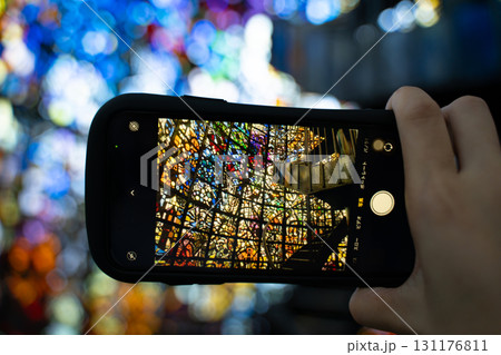 スマホで撮る美しい建造物のライトアップ スマホで撮る美しい建造物のライトアップ 131176811