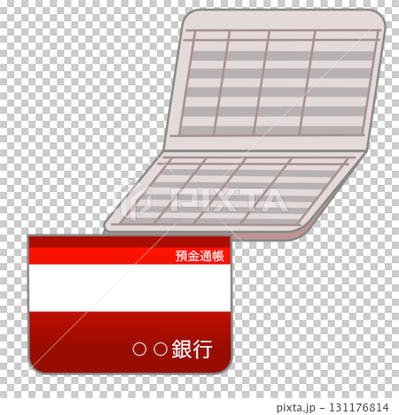 預金通帳(レッド) 131176814