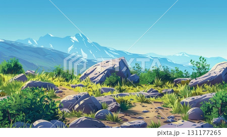 Colorful summer morning on the Cristallo group range 131177265