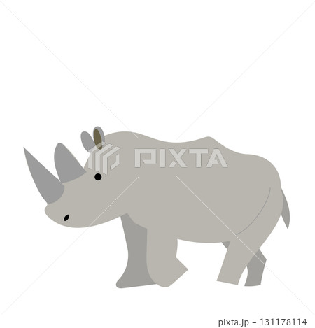 かわいいサイのイラスト かわいいサイのイラスト 131178114