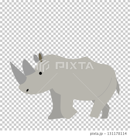 Cute rhino illustration 131178114