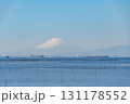 日本の千葉県から望む東京湾の風景 131178552