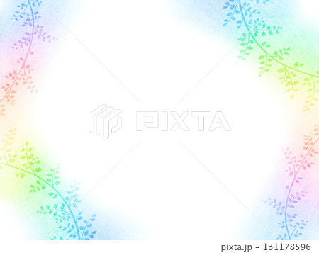 カラフルな植物の背景イラスト 131178596