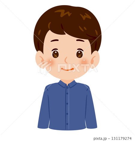 男性の上半身イラスト 男性の上半身イラスト 131179274