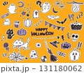 落書き風ハロウィンのイラストセット 131180062