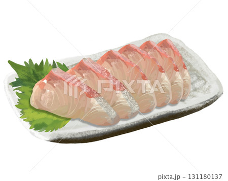 白身魚の刺身（ブリ、ハマチ、カンパチ、ヒラマサ） 131180137